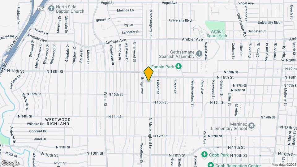1710 N Mockingbird Ln Map and Location Details