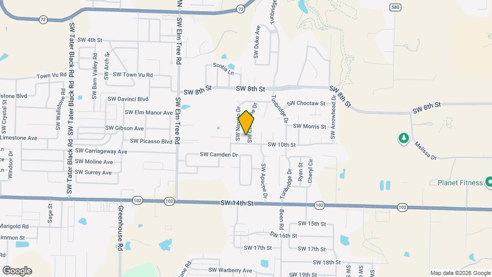 908 SW Cheyenne Dr Map and Location Details