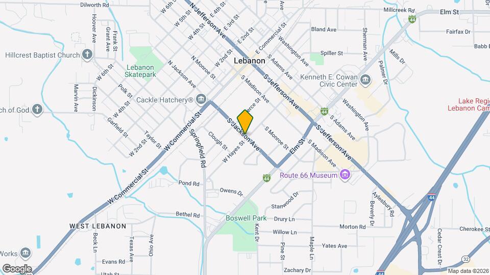 411 W Hayes St Map and Location Details