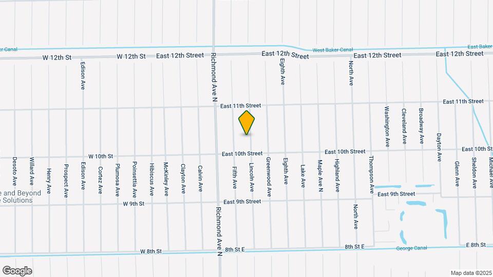 1007 Lincoln Ave Map and Location Details