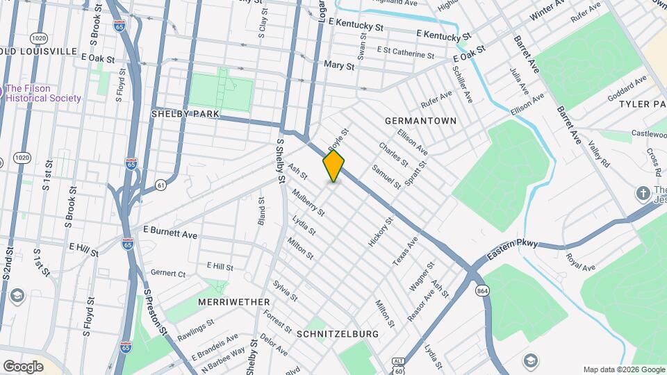 909 Ash St Map and Location Details