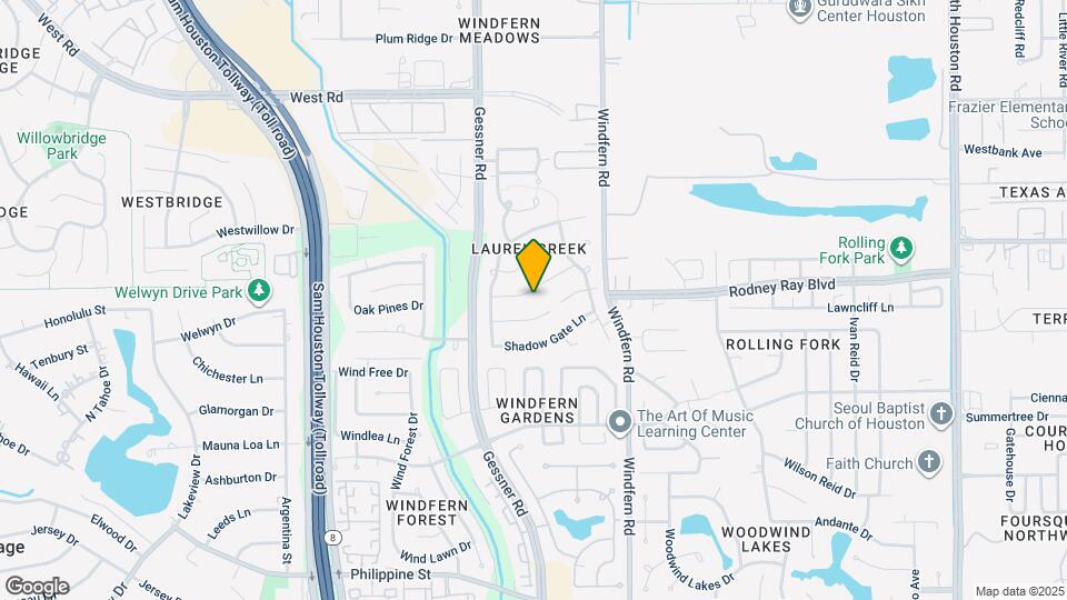 9507 Pecan Glen Ct Map and Location Details