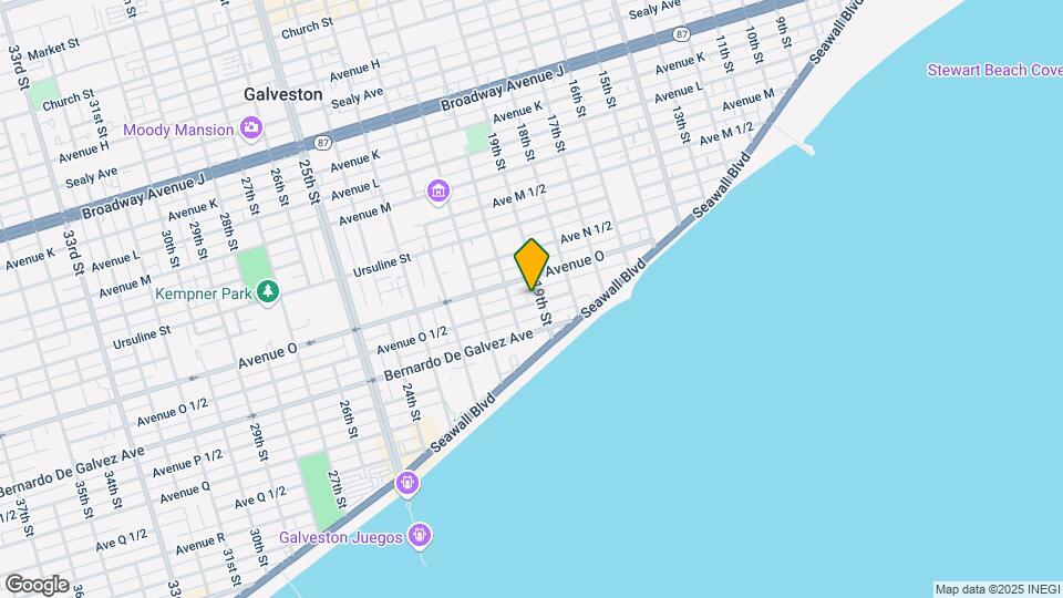 1910 Avenue O Map and Location Details