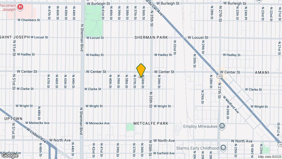 2643 N 36th St Map and Location Details