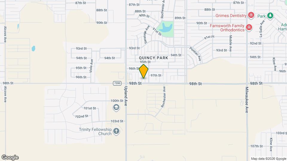 9711 Saratoga Ave Map and Location Details