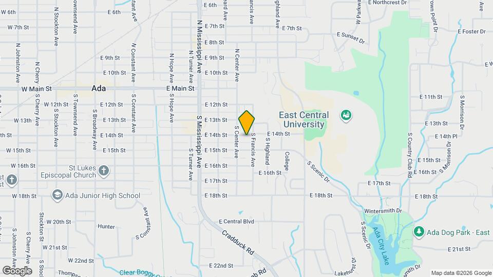 921 E 14th St Map and Location Details