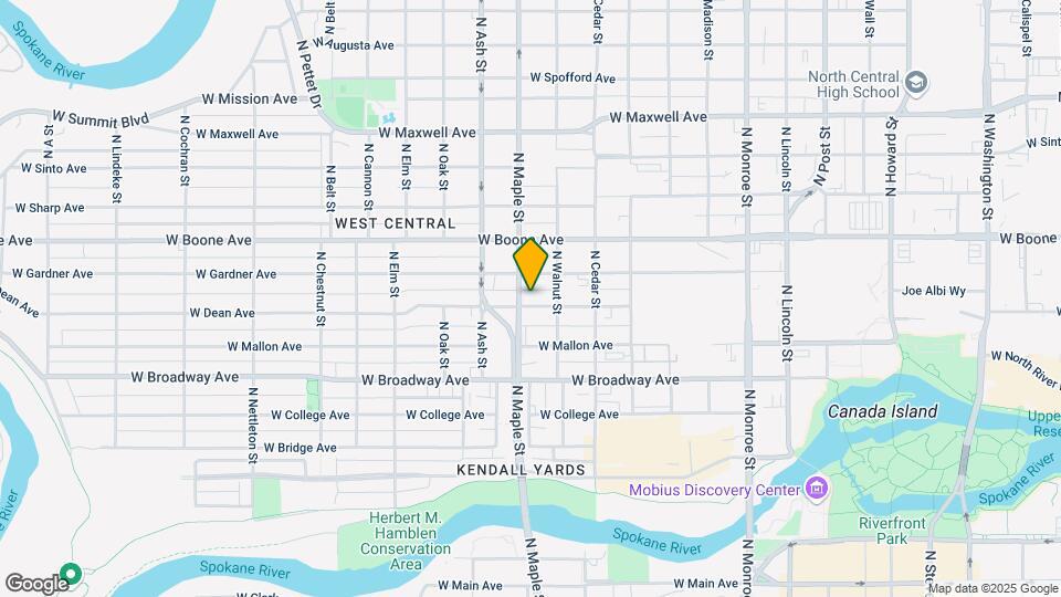 1524 W Dean Ave Mapa y Detalles de la Ubicación