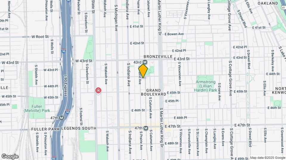 4413-4415 S Prairie Ave Map and Location Details