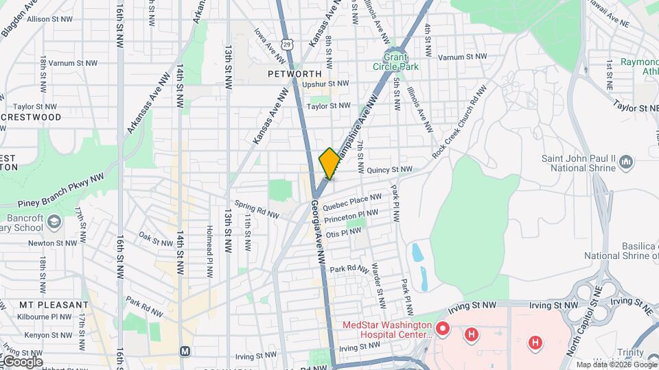 3721 New Hampshire Ave NW Map and Location Details