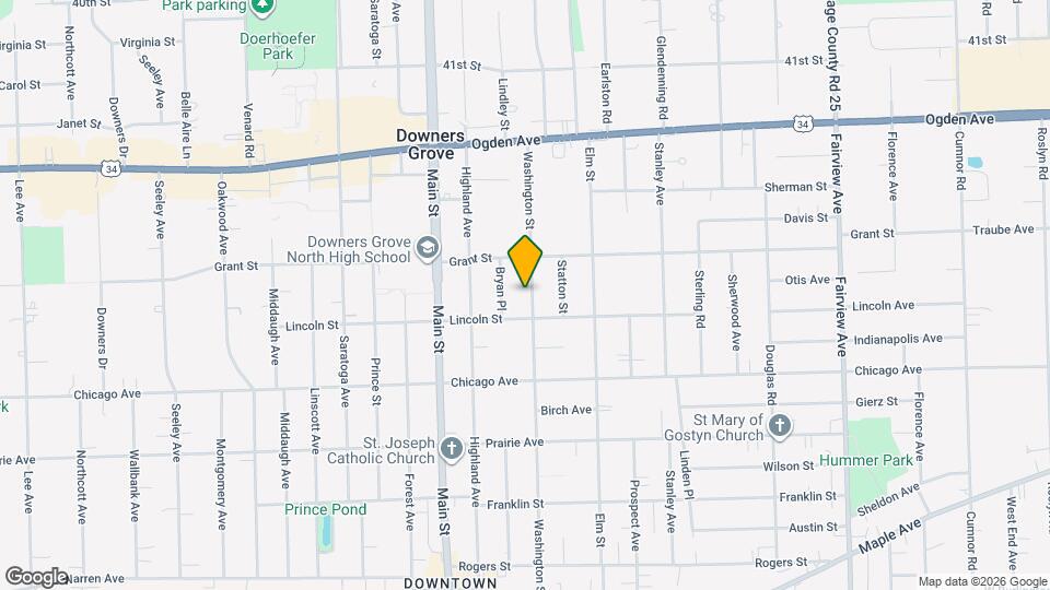 4524 Washington St Map and Location Details