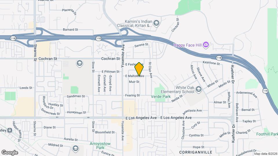 5920 E Malton Ave Mapa y Detalles de la Ubicación
