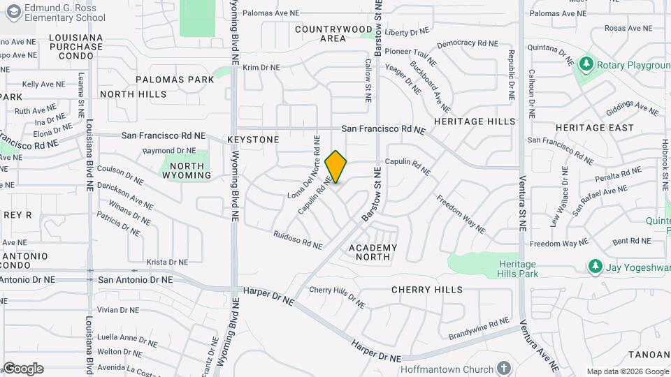 8201 Portales St NE Map and Location Details