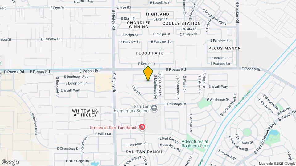 3435 E Longhorn Dr Map and Location Details