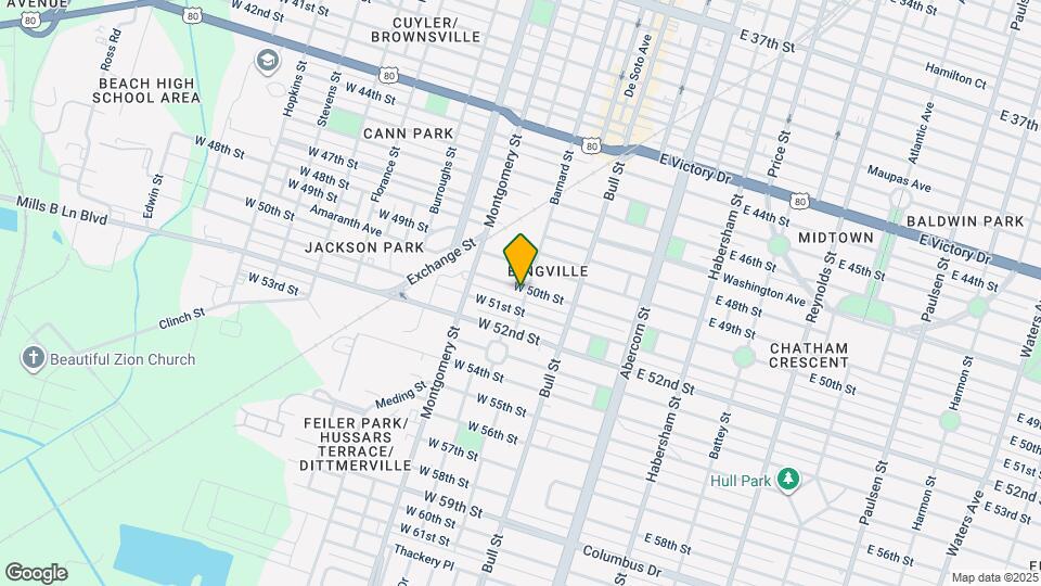 101 W 50th St Map and Location Details