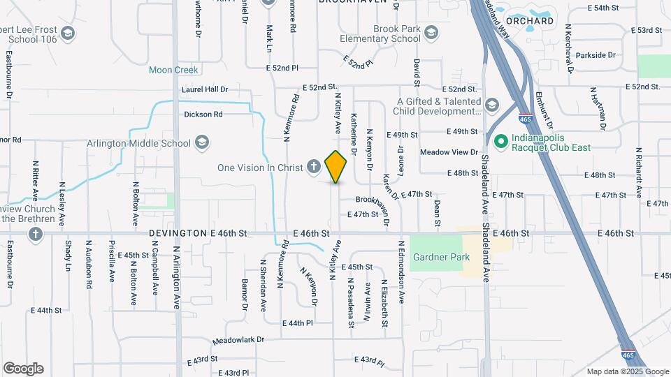 4712 N Kitley Ave Map and Location Details