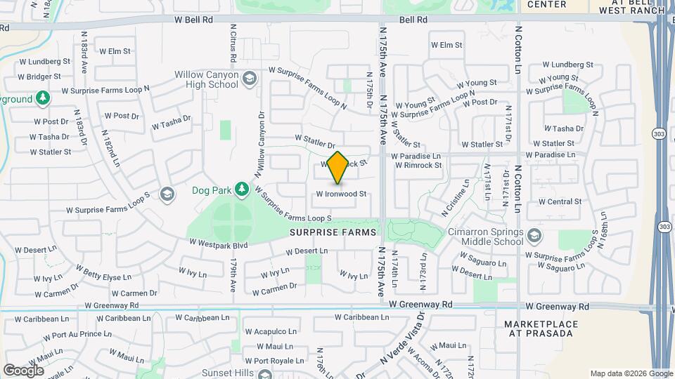 17610 W Ironwood St Map and Location Details