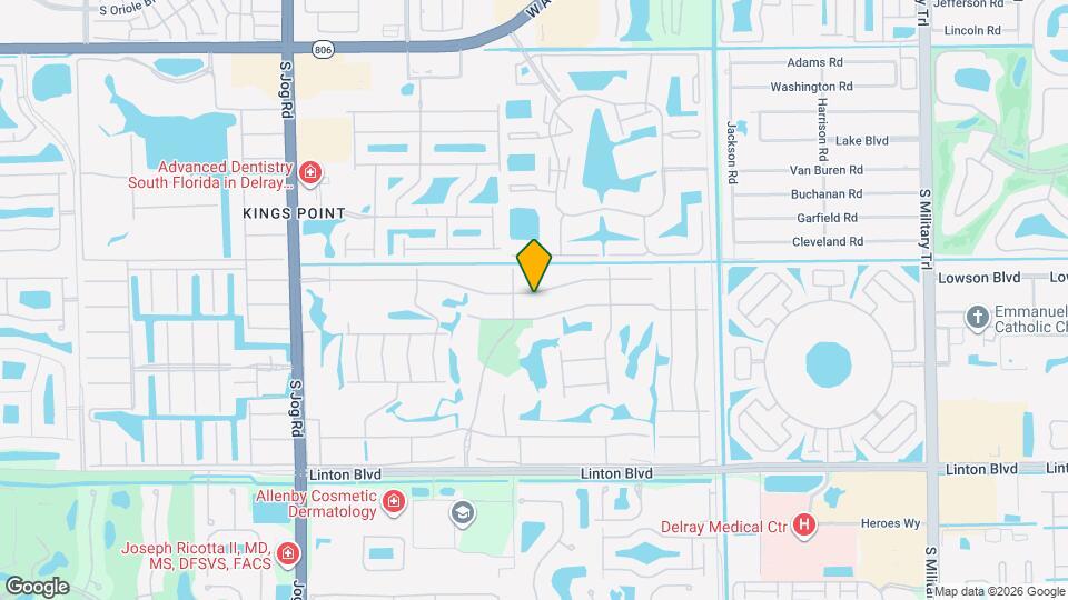 664 Normandy Ln Map and Location Details