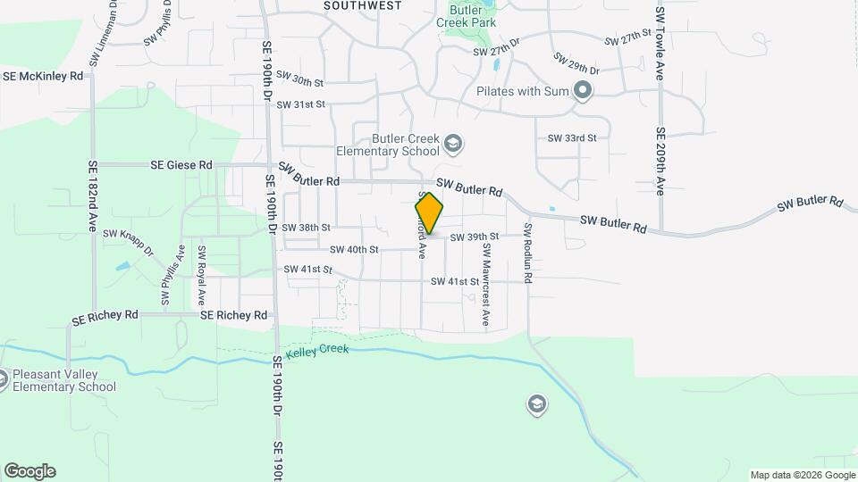 3844 SW Binford Ave Map and Location Details