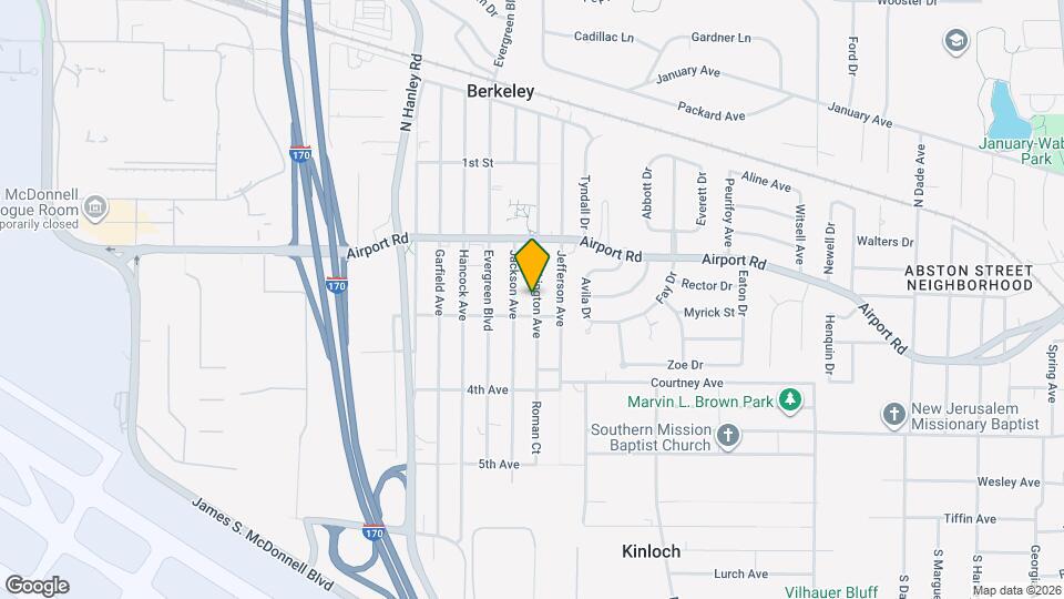 6113 Washington Ave Map and Location Details