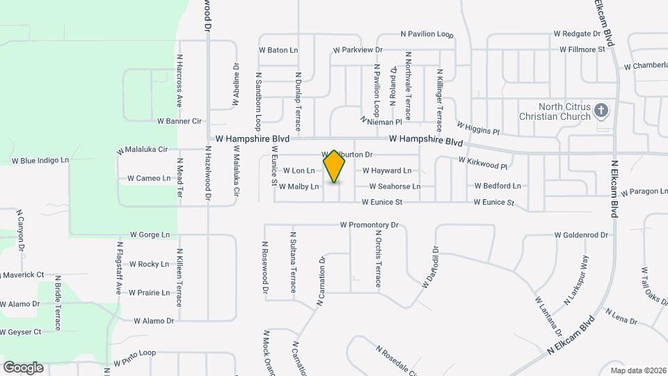 6248 N Chestnut Terrace Map and Location Details