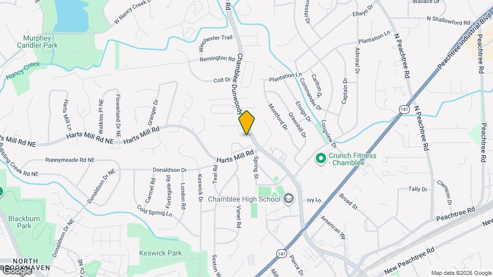 3816 Chamblee Dunwoody Rd Map and Location Details