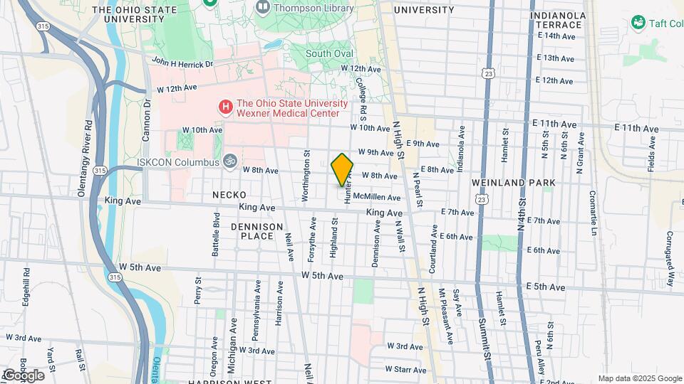 1437 Hunter Ave Map and Location Details