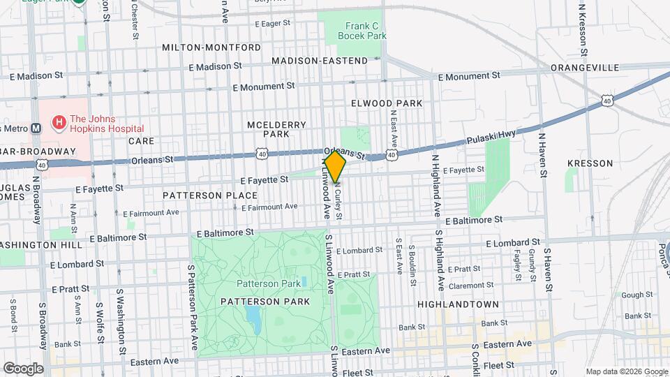 136 N Curley St Map and Location Details