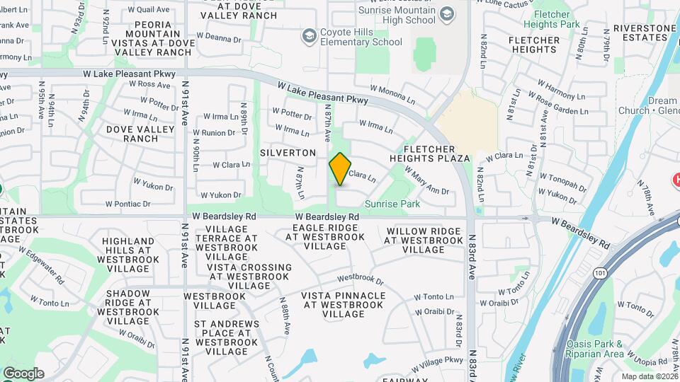 8663 W Yukon Dr Map and Location Details
