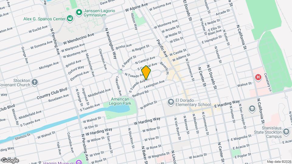 636 S Tuxedo Ave Map and Location Details