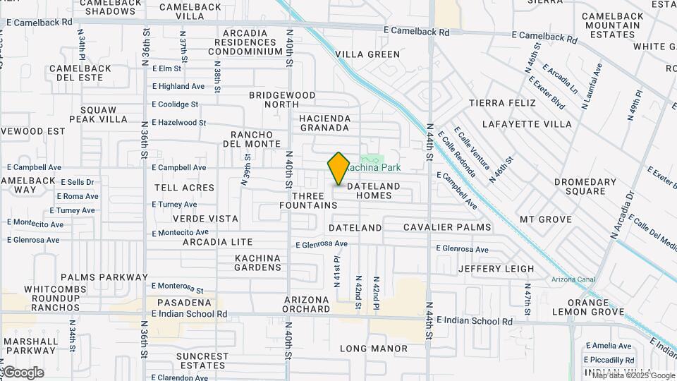 4119 E Sells Dr Map and Location Details