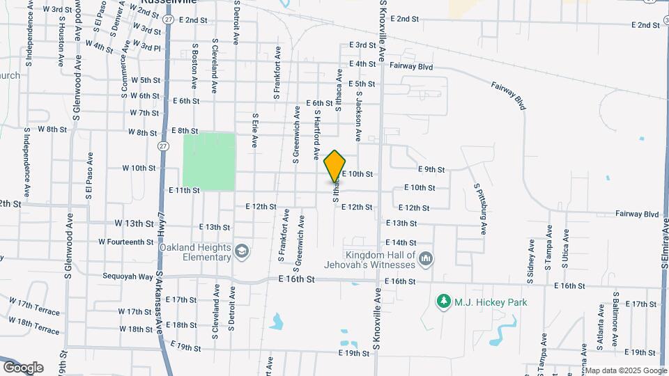 1046 S Ithaca Ave Map and Location Details