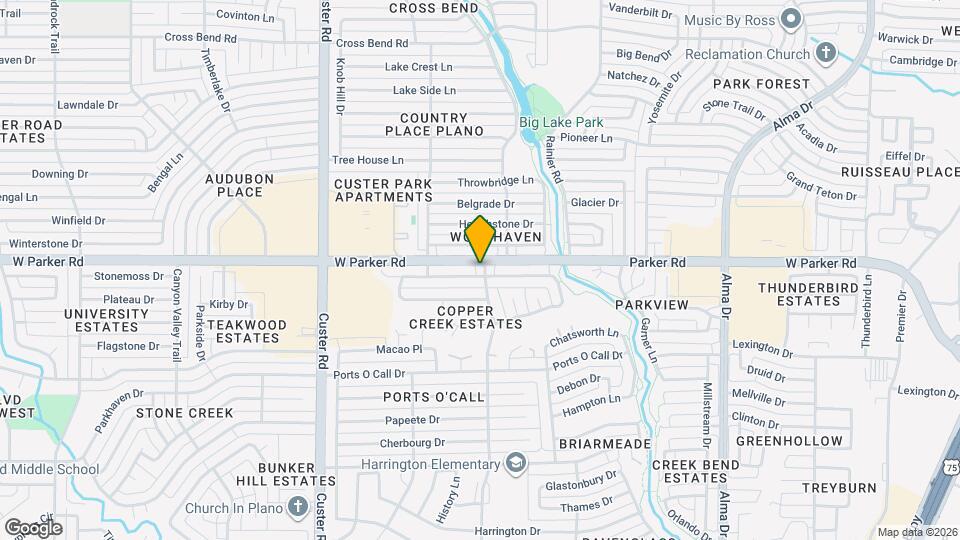 1601 Copper Creek Dr Map and Location Details