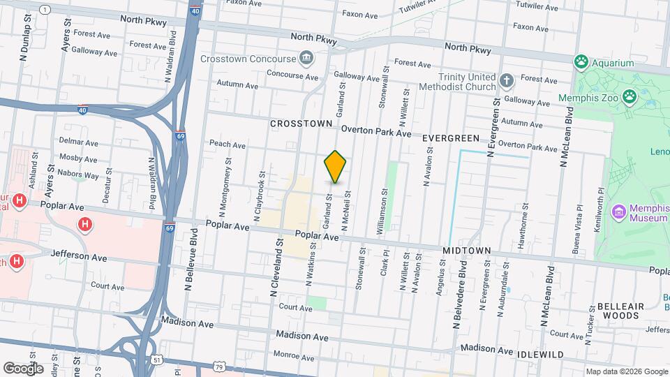 276 Garland St Map and Location Details