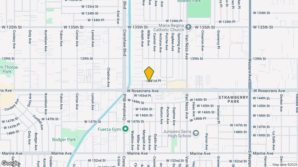 2716 W 141st Pl Map and Location Details
