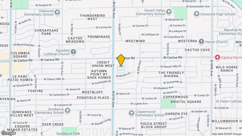 6619 W Desert Hills Dr Map and Location Details