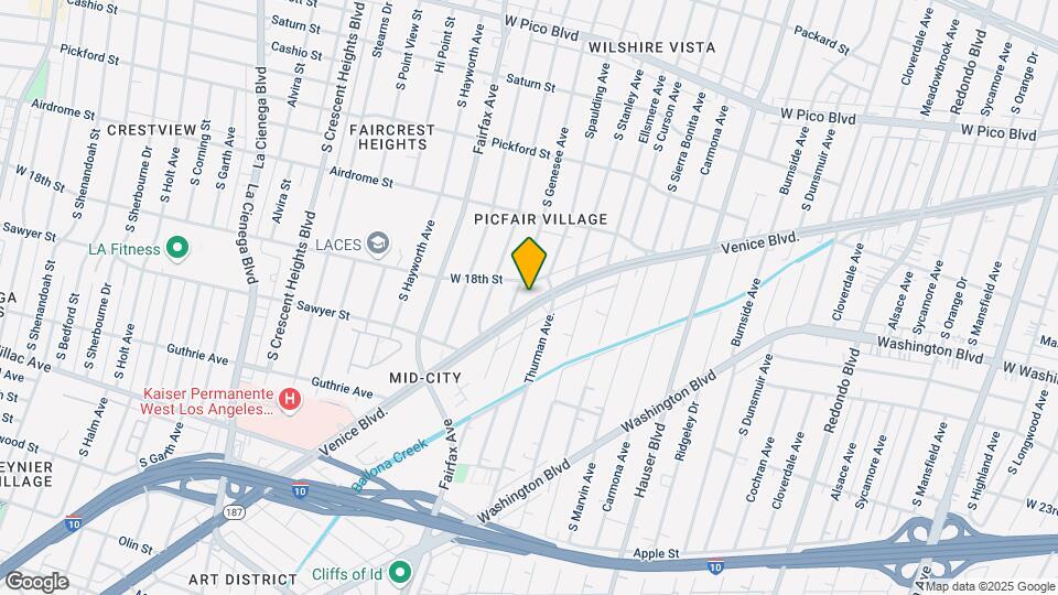5825 Venice Blvd. Map and Location Details