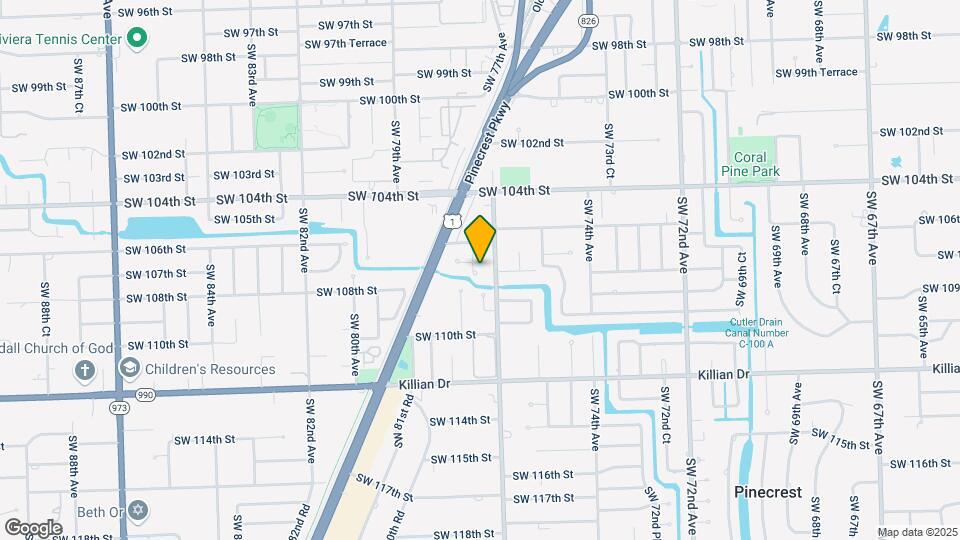 10701 SW 77th Ct Mapa y Detalles de la Ubicación