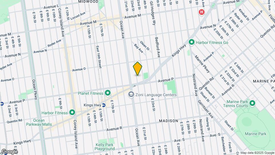 1689 E 21st St Mapa y Detalles de la Ubicación