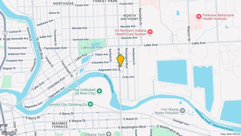 1202 N Anthony Blvd Map and Location Details