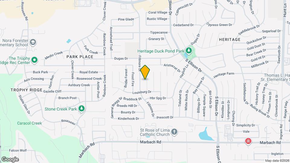 1031 Ericson Dr Map and Location Details
