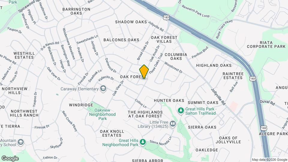 11502 Oak Knoll Dr Map and Location Details