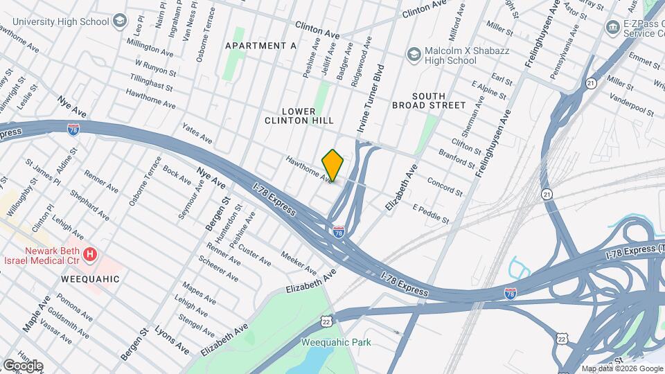 82 Hawthorne Ave Map and Location Details