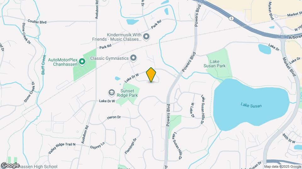 1341 Lake Dr W Map and Location Details