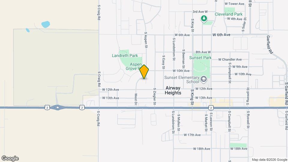 1102 S Aspen Pl Map and Location Details