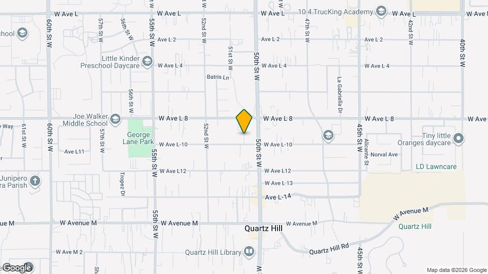 5033 W Ave L-10 Map and Location Details
