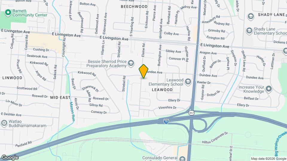 1630 Elaine Rd, Unit 314 Mapa y Detalles de la Ubicación
