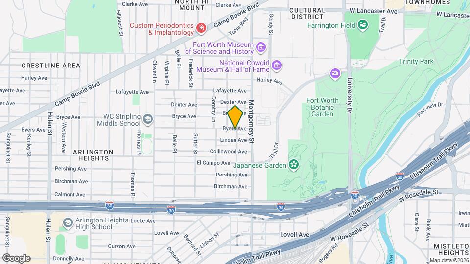 3703 Byers Ave Map and Location Details