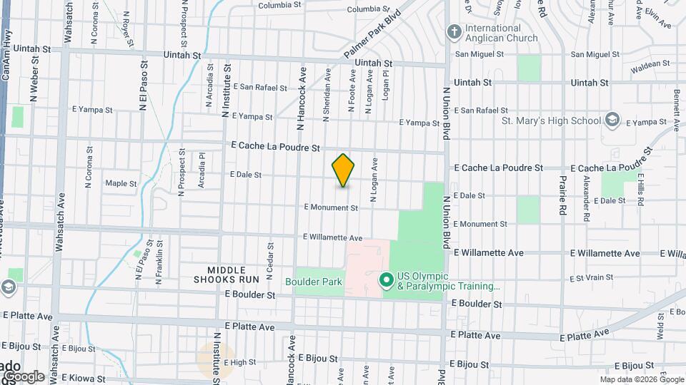 720 N Foote Ave Map and Location Details