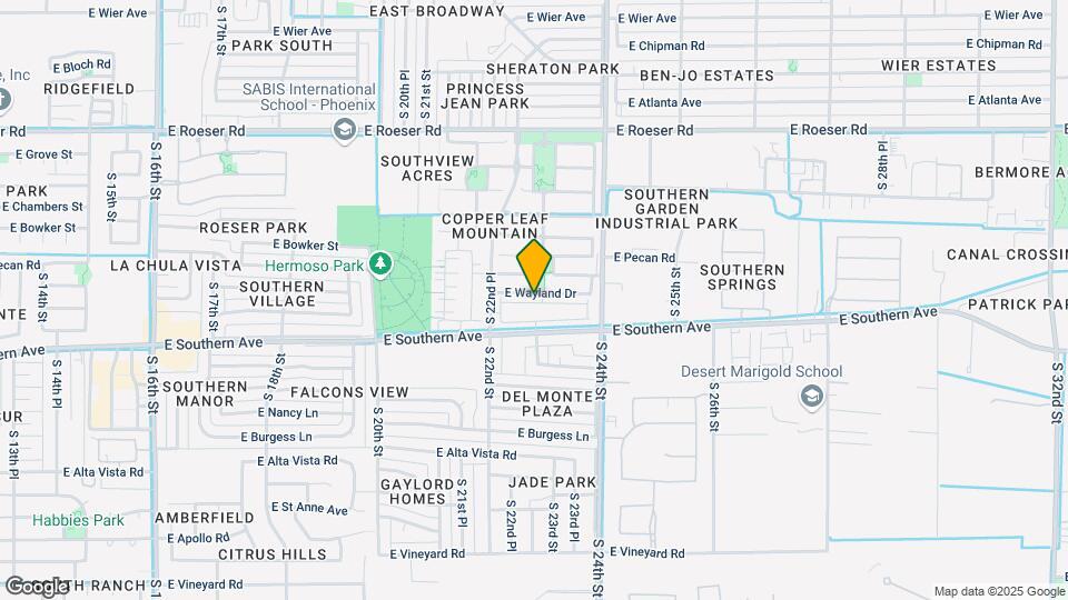 2286 E Hidalgo Ave Map and Location Details