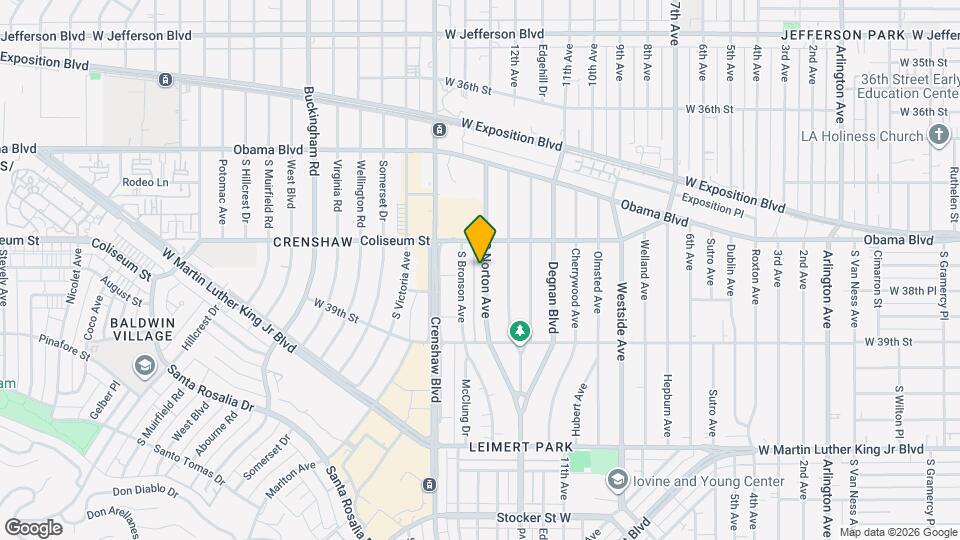 3801 Sutro Ave Map and Location Details